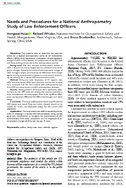 Needs and Procedures for a National Anthropometry Study of Law Enforcement Officers