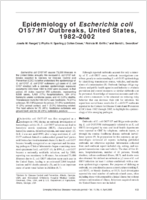 Epidemiology of Escherichia coli O157H7 Outbreaks United States 19822002