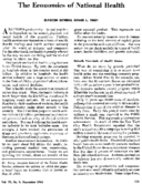 The economics of national health