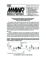 MMWR Morbidity and Mortality Weekly Report Vol 50 No 43 November 2 2001