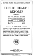 Public Health Reports  v 51 no 19  cover