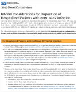 Interim considerations for disposition of hospitalized patients with 2019nCoV infection