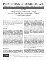 Integrating a Multimode Design Into a National RandomDigitDialed Telephone Survey