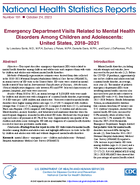 Emergency Department Visits Related to Mental Health Disorders Among Children and Adolescents United States 20182021