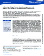Multiomic Profiling of Human Clonal Hematopoiesis Reveals Genotype and CellSpecific Inflammatory Pathway Activation