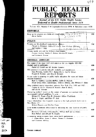 Public Health Rep  v 109 no 5  table of contents