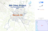 500 Cities Project Local Data for Better Health 2014 Merced CA