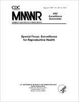 Morbidity and Mortality Weekly Report MMWR CDC Surveillance Summaries August 1997  Vol 46  No SS4