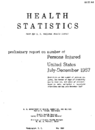 Preliminary report of number of persons injured United States JulyDecember 1957