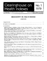 Bibliography on Health Indexes Number 1 1979