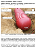 Pipefitter Dies When Excavation Wall Collapses Causing Water Tank to Rotate and Pin Him Against Excavation Wall