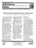 1989 Summary National Ambulatory Medical Care Survey