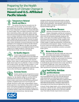 Preparing for the Health Impacts of Climate Change in Hawaii and USAffiliated Pacific Islands