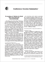 Prevention of MothertoChild HIV Transmission Internationally