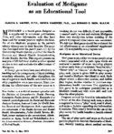 Evaluation of Medigame as an educational tool