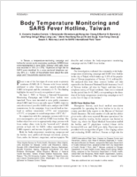 Body Temperature Monitoring and SARS Fever Hotline Taiwan