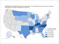 Supplemental figures 46 for Vital signs National and statespecific patterns of attention deficithyperactivity disorder treatment among insured children aged 25 years  United States 20082014