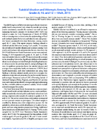 Suicidal Ideation and Attempts Among Students in Grades 8 10 and 12  Utah 2015