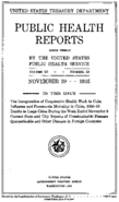 Public Health Reports  v 50 no 48  cover
