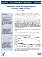 The Changing Profile of Autopsied Deaths in the United States 19722007