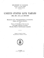 UNITED STATES LIFE TABLES 189019011910 and 19011910