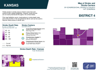 KS Congressional District 04 Stroke and Stroke Centers Map 119th Congress