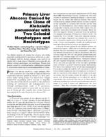 Primary Liver Abscess Caused by One Clone of Klebsiella pneumoniae with Two Colonial Morphotypes and Resistotypes