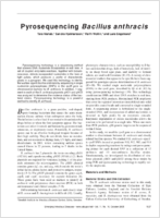 Pyrosequencing Bacillus anthracis