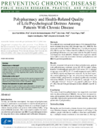 Polypharmacy and HealthRelated Quality of LifePsychological Distress Among Patients With Chronic Disease