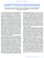 Assessment of Ebola Virus Disease Health Care Infrastructure and Preparedness  Four Counties Southeastern Liberia August 2014