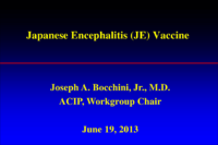 Japanese encephalitis JE vaccine