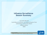 Influenza surveillance season summary