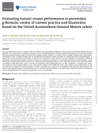 Evaluating Natural Course Performance in Parametric GFormula Review of Current Practice and Illustration Based on the United AutoworkersGeneral Motors Cohort