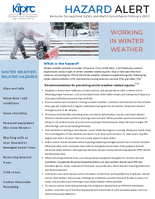 Working in Winter Weather
