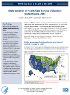State Variation in Health Care Service Utilization United States 2014