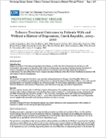 Tobacco Treatment Outcomes in Patients With and Without a History of Depression Czech Republic 20052010