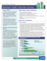 National Health Interview Survey October 2015