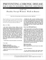 Healthy Navajo Women Walk in Beauty