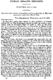 Public health reports  v 19 no 20 May 13 1904