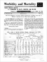 Morbidity and Mortality Weekly Report For release July 25 1958 Vol 7 No 29
