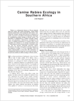 Canine Rabies Ecology in Southern Africa