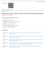 Influenza aviar H5N1  resumen de la situacin actual