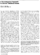 A noncategorical approach to chronic childhood illness