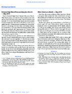 MMWR Announcements National High Blood Pressure Education Month  May 2014