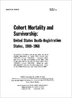 Cohort mortality and survivorship United States deathregistration states 19001968