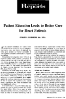 Patient education leads to better care for heart patients