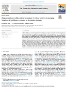 HumanMachine Collaboration in Mining A Critical Review of Emerging Frontiers of Intelligence Systems in the Mining Industry