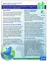NCHS international statistics programs Washington Group on Disability Statistics 20200801