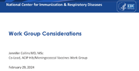 Work Group Considerations