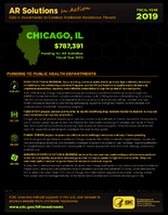 CDCs Investments to Combat Antibiotic Resistance Threats Chicago IL Fiscal Year 2019